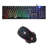 Combo Gamer Mouse Y Teclado Rgb Imperdible Oportunidad