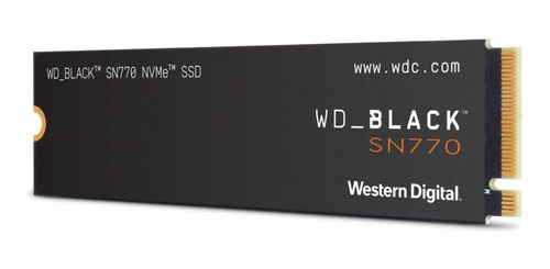 Ssd M.2 2280 500gb Wd Black Sn770 Pcie Gen4 X4 Nvme Wds500g3x0e Western Digital Velocidade Leitura 5000mb/s E Gravação 4000mb/s