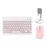 Kit De Teclado Bluetooth, Ratón Y Soporte Para Teléfono/tabl