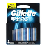 Carga Para Lâmina Gillette Mach3 Turbo - 4 Unidades