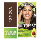 Kit Tintura Garnier  Garnier Mascarilla Nutricolor Permanente Tono 40 Moca