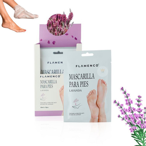 Mascarillas Peeling Calcetines Exfoliantes Para Pies Lavanda