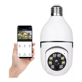 Camara Tipo Bombillo Wifi Ip Rotica 360° Vision Nocturna