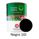 Esmalte Sintetico Base Agua Profesional 1 Gl Negro Tricolor