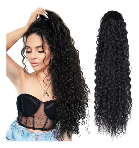 Lace Plus Extensiones De Cabello Rizado Y Largo De 32 Pulga.