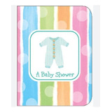 Tarjetas De Invitación Baby Shower Colores Puntos Unisex