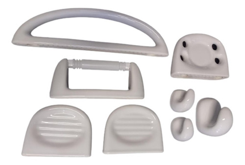 Accesorios Baño Set Kit 8 Piezas Loza Ceramica Daccord