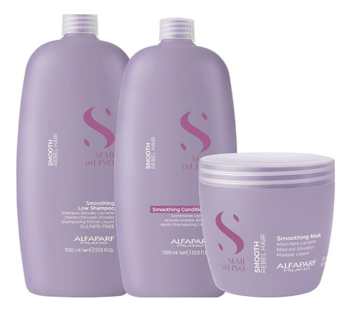 Alfaparf Semi Di Lino Smoothing Rebel Hair Trio Grande