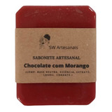 Sabonete Natural Morango E Chocolate Peles Secas Sensíveis