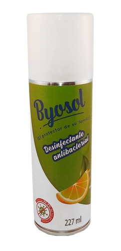12 Pzas Desinfectante Byosol Aerosol Aroma Limon 227 Ml