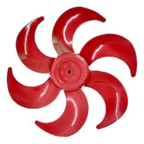 Hélice Ventilador Mallory Turbo Silence 30cm 6 Pás Vermelho