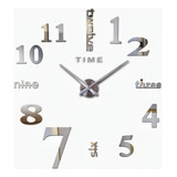 Reloj De Pared 3d Grande Moderno De Cuarzo Y Aluminio