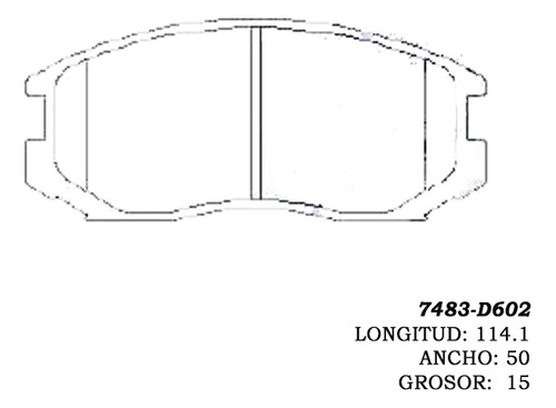 Pastilla De Freno Delantera Mitsubishi Colt 7483 Foto 2