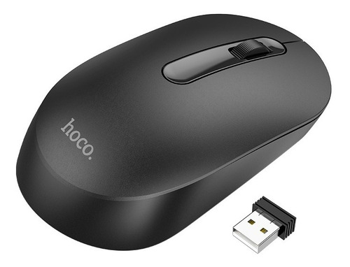 Ratón Mouse Inalámbrico Bluetooth Portátil 2,4g Ergonómico Color Negro