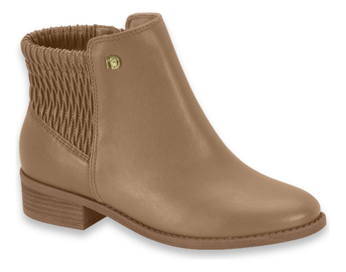 Bota Caña Corta Mujer Eco Cuero Botineta Modare Dama.