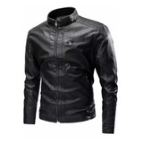 Jaqueta De Couro Masculina Inverno Motoqueiro Promoçao