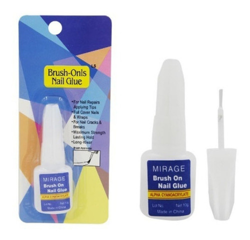 Pegamento Con Pincel / Nail Glue - Tips Deco - Uñas Esculpid