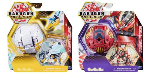 2pack Bakugan Legends Pegatrix/gillator Y Dragonoid/tretorou