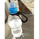 Soporte Con Mosqueton Para Botella Agua Comun Trekking - X2