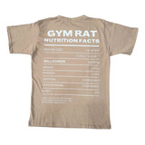 Oversize Playera Unisex Gym Rat Sport Casual Fit Nutricional