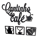 Letreiro Cantinho Do Café Mdf 3 Mm Cafeteria Escritório Casa