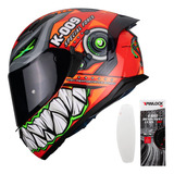 Casco Moto Hax Obsidian K-009 Dot/ece R22.05 + Pinlock 30