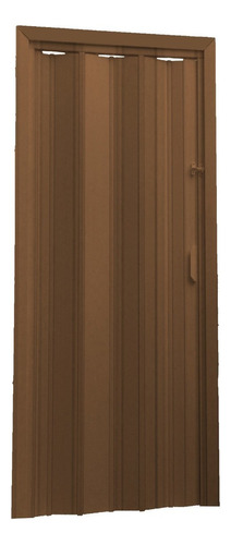 Porta Sanfonada Pvc Multilit 2,10cmx0,84cm Mogno Cor Marrom