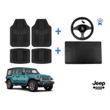 Tapetes 4pz + Cajuela + Volante Jeep Wrangler Sahara 07 - 24