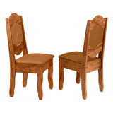 Conjunto 2 Cadeiras Imperial Vintage Elegante Estofadas