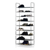 Rack Organizador Zapatera 27 Pares Color Plateado