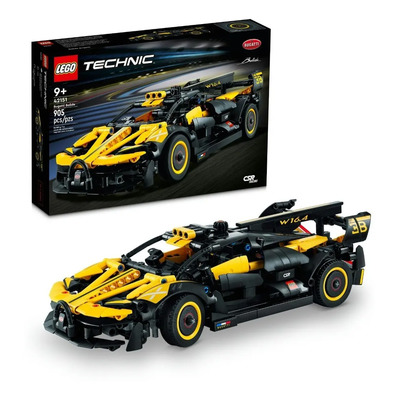 LEGO® Technic™: Bugatti Bolide 42151; réplica de auto; Incluye un motor W16 y sistema de dirección funcionales, y puertas que se abren; juguete para niños 9+ | Meses sin interés