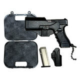 Llaveros De Moda Armas De Fuego Pistola Replica Glock Negra