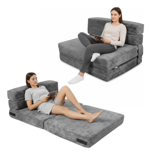 Sofá Cama Sillón Colchón Plegable Individual Hogar | Envío gratis