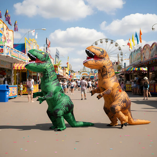 Disfraz Inflable De Dinosaurio Para Halloween, Cosplay, Disfraz Para Adultos 150-195cm | Meses sin interés