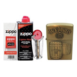 Kit Zippo/ Gasolina,piedra,mecha + Encendedor Tipo Zippo Jb