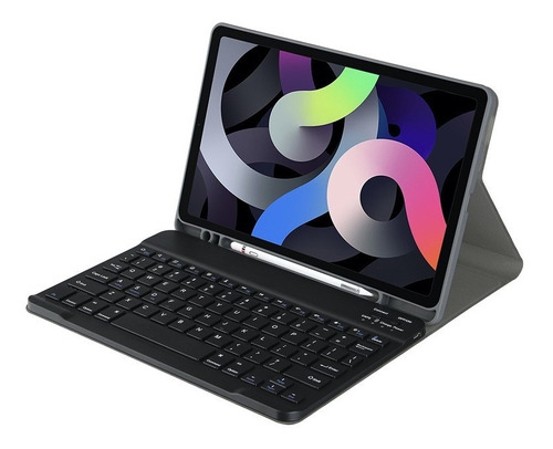 Estuche Forro Teclado Bluetooth Para iPad Con Soporte Pencil