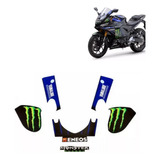 Adesivos Da Carenagem Do Farol R3 Monster Original Yamaha