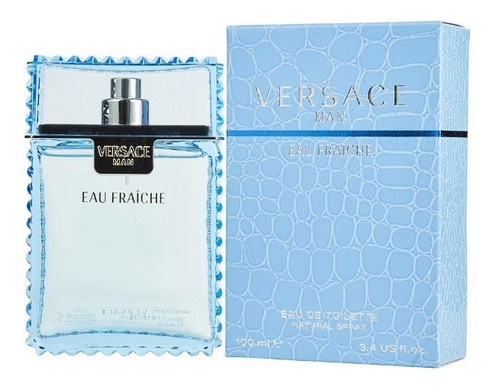 Perfume Man Fraiche De Versace 100 Ml Eau De Toilette Nuevo Original
