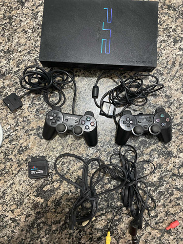 Console Playstation 2 Fat+ Controles + Receptor Ir Unit + 50 Jogos