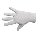 Guantes De Algodon  Blanco Gris Desfile Mozo Murga Granadero