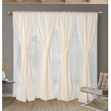 Cortinas Ambiente Denise Caño Pasante Envio Gratis Excelente