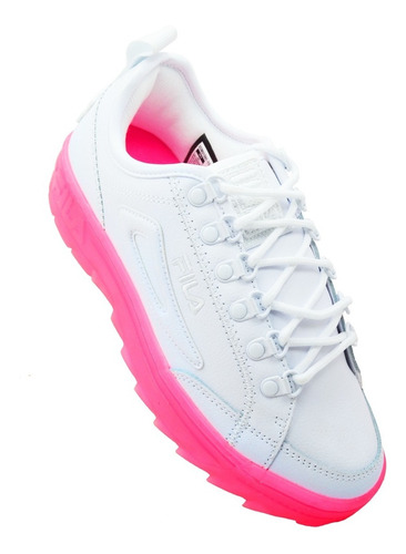 Tenis Fila Disruptor Court Clear 5cm01091-154 Wht/wht/kopk