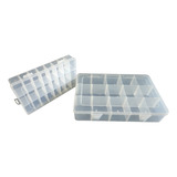 Caja Organizadora Plástica Duro 27,5x16x5,7cm De 15 Espacios