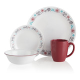 Set De Vajilla De 16 Piezas Nordic Blooms Corelle