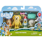 Bluey Figura, Paquete De 4 Figuras-oferta Remate Solo 3 Pzs