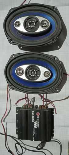 Parlante Triaxial 6x9 E.p + Amplificador 1000 Watts Usados 