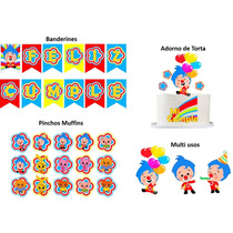 Featured image of post Payaso Plim Plim Cake Topper Cinco amigos saltaban en la cama