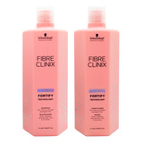 Schwarzkopf Fibre Clinix Fortify Shampoo + Enjuague 1lt 3c
