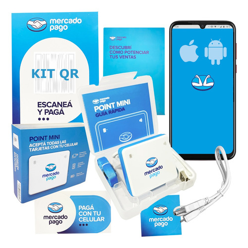 Kit Lector Mercado Pago Point Mini + Qr