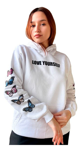 Buzo Hoodie Love Yourself Kevdylan Estampado Dgt